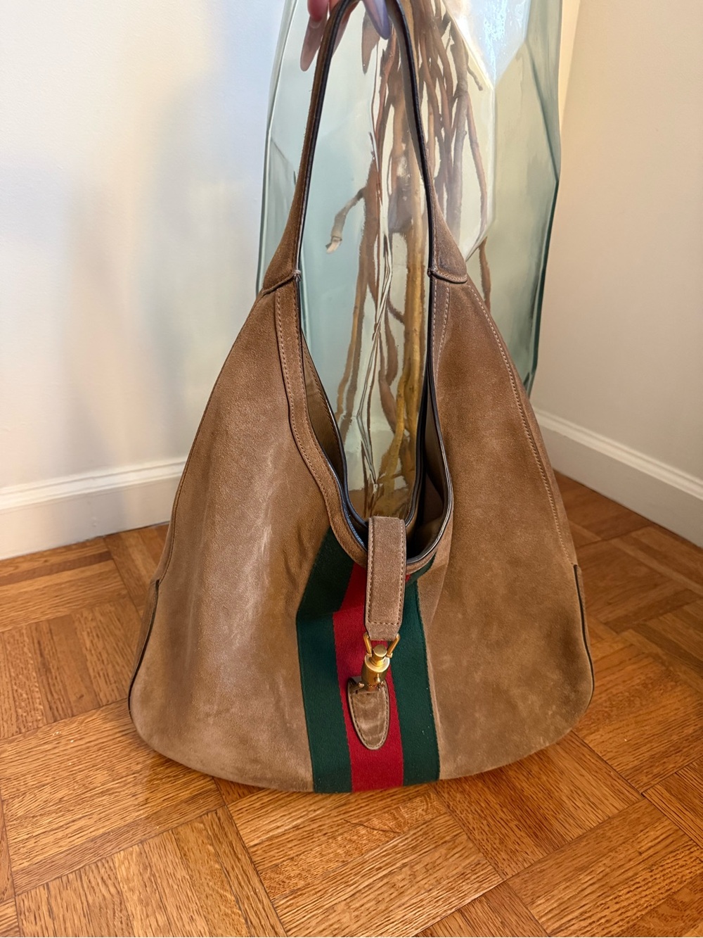GUCCI Suede Jackie Vintage Large Hobo - Picture 2 of 12
